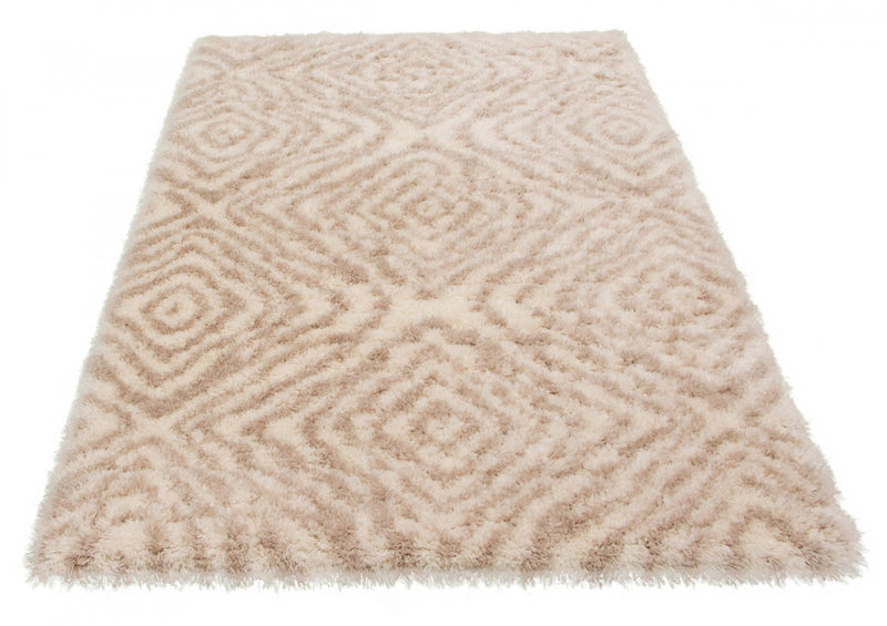 Carpette Agalia Abstract ivoire-beige - 5 pi 3 pox 7 pi 3 po