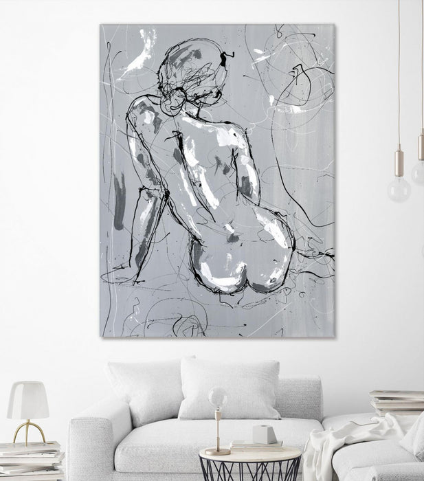 Œuvre d’art murale Giant Art « Nude Figure 4 » 72 x 54