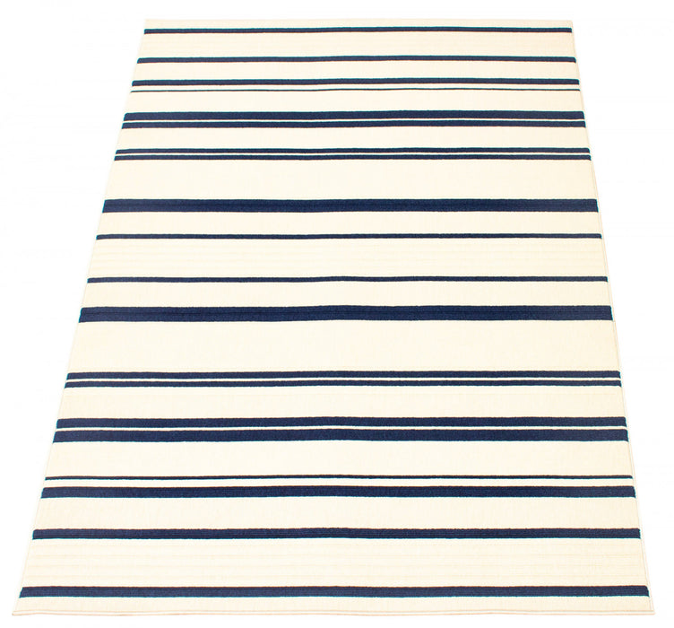 Carpette Talya bleueivoire 3 pi 11 po x 5 pi 7 po