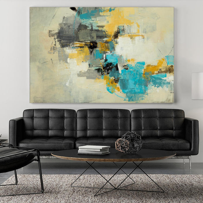 Œuvre d’art murale Giant Art « Adrift In Time » 84 x 54