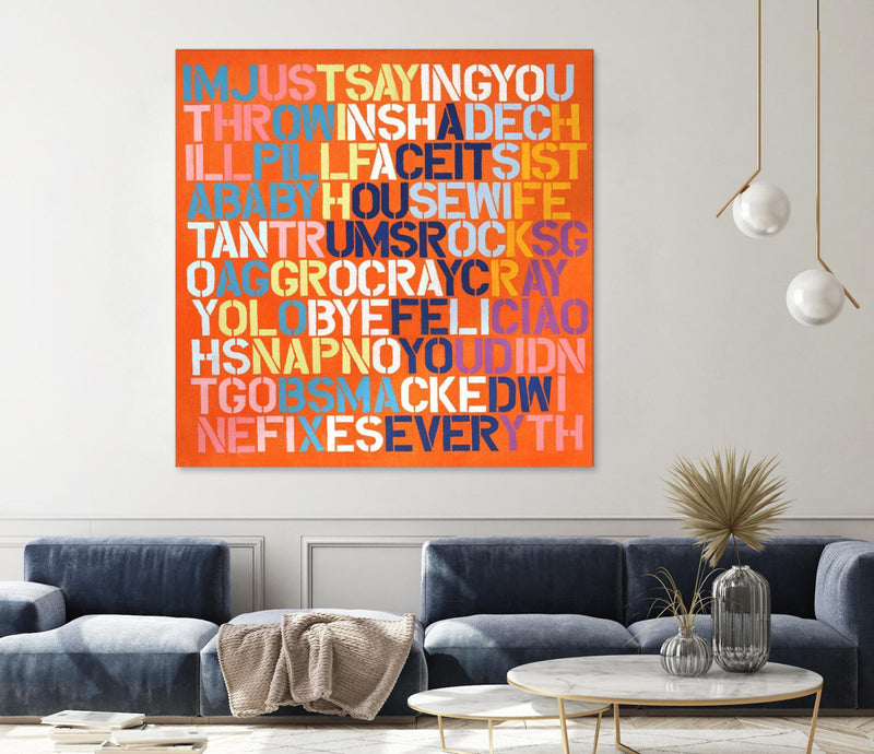 Œuvre d’art murale Giant Art « Cray Cray » 72 x 72