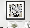 "Talking Out Of Both Sides" Matted and Framed Black 30x30 Wall Art