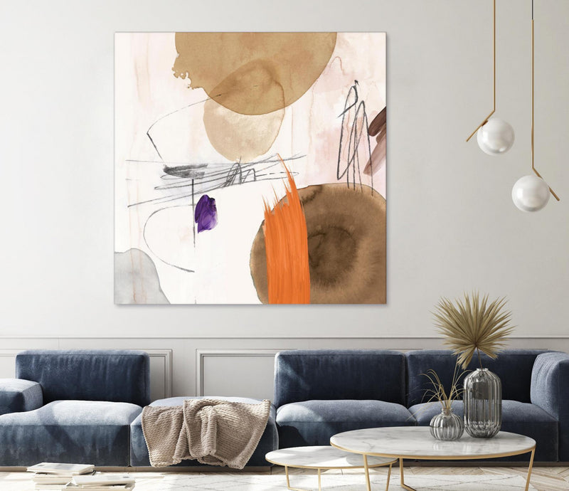 Œuvre d’art murale Giant Art « Velvet At Dusk Ii » 72 x 72