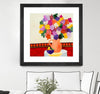 "Taking In The Love" Matted and Framed Black 36x36 Wall Art
