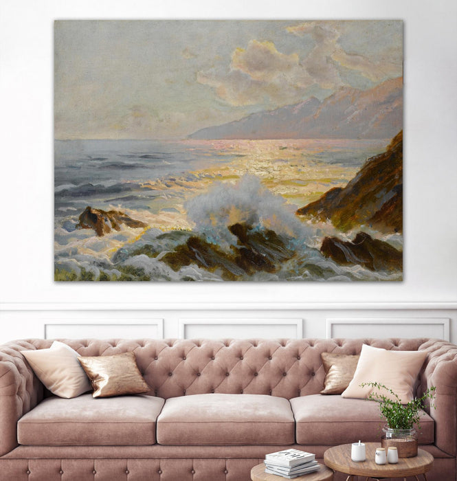 Œuvre d’art murale Giant Art « Main Seascape Ii » 72 x 54
