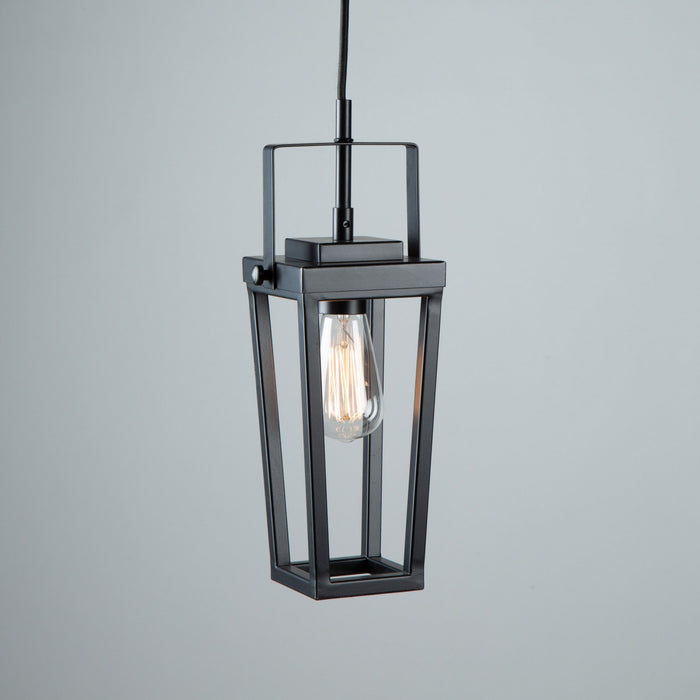 Luminaire suspendu II Carriage noir à 1 ampoule