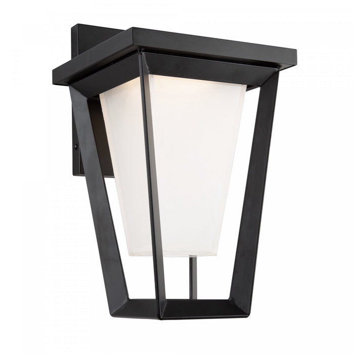 Applique murale Waterbury noire à DEL de 10 W pour l'extérieur