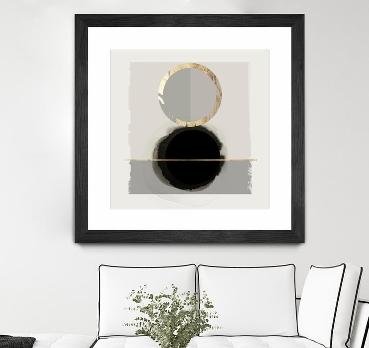 Œuvre d’art murale encadrée noire et mate « Dream Life Inspired I » 36 x 36