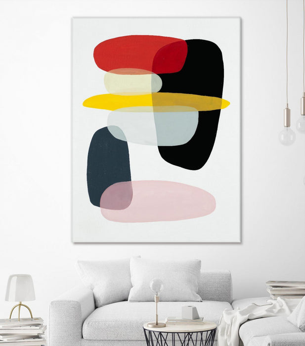 Œuvre d’art murale Giant Art « Joy And Pop I » 72 x 54