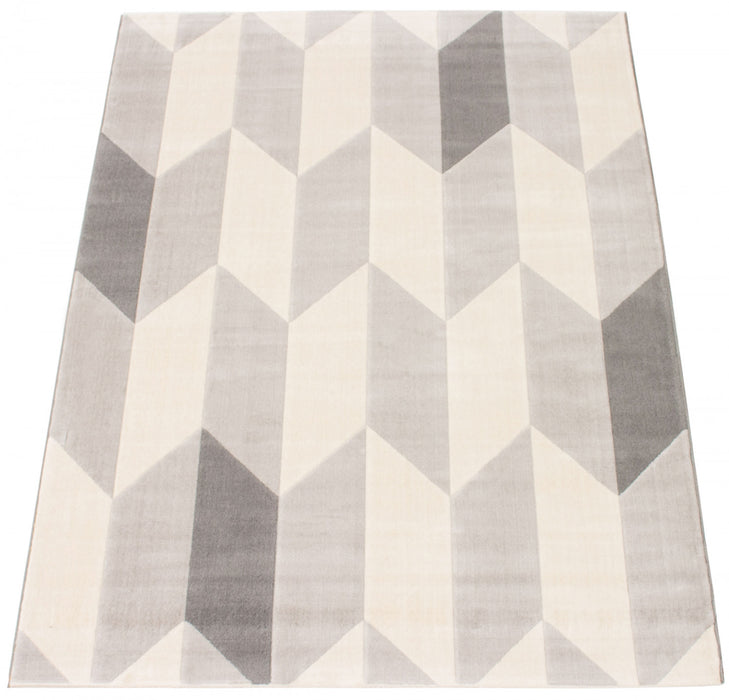 Carpette Zima grise 4 pi 7 po x 6 pi 7 po