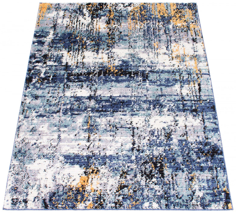 Carpette Paloma Marble bleue - 3 pi 11 po x 5 pi 11 po