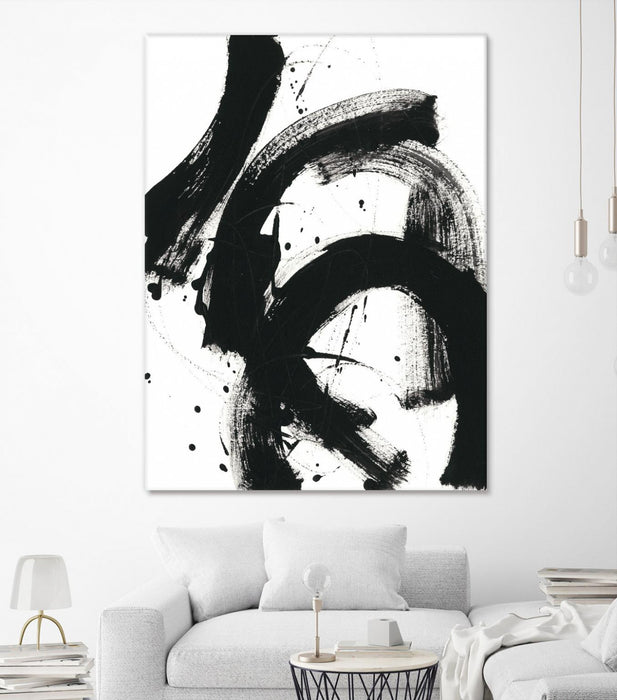 Œuvre d’art murale Giant Art « Onyx Gesture Ii » 72 x 54