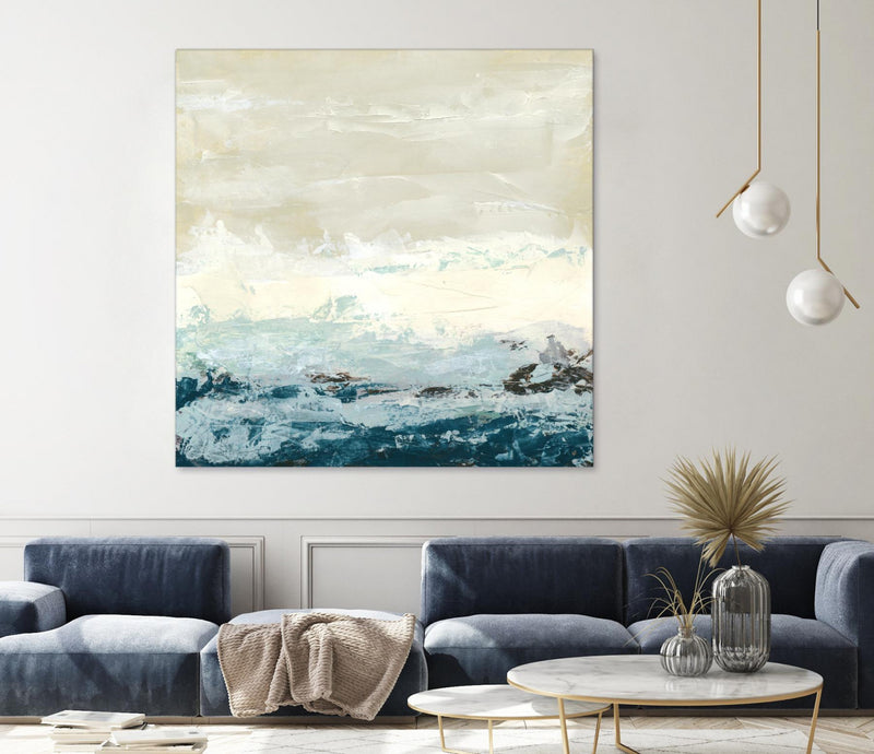Œuvre d’art murale Giant Art « Coastal Currents I » 72 x 72