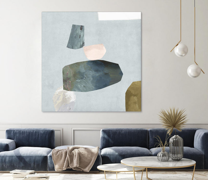 Œuvre d’art murale Giant Art « Assembly Ii » 72 x 72
