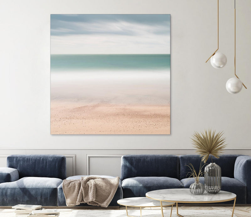Œuvre d’art murale Giant Art « Beach, Sea, Sky » 54 x 54
