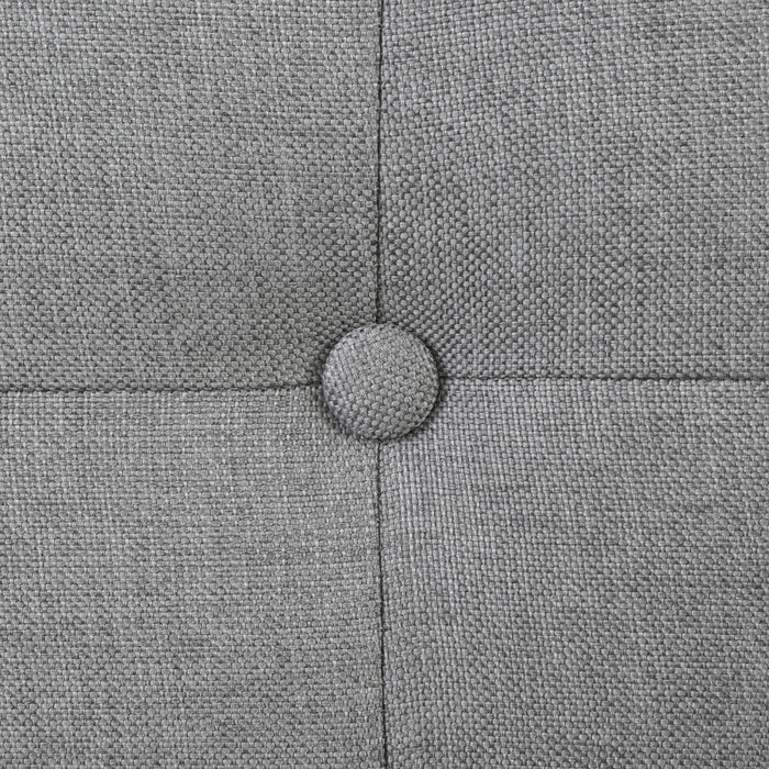 Fusion Lit complet rembourré Double - Gris clair