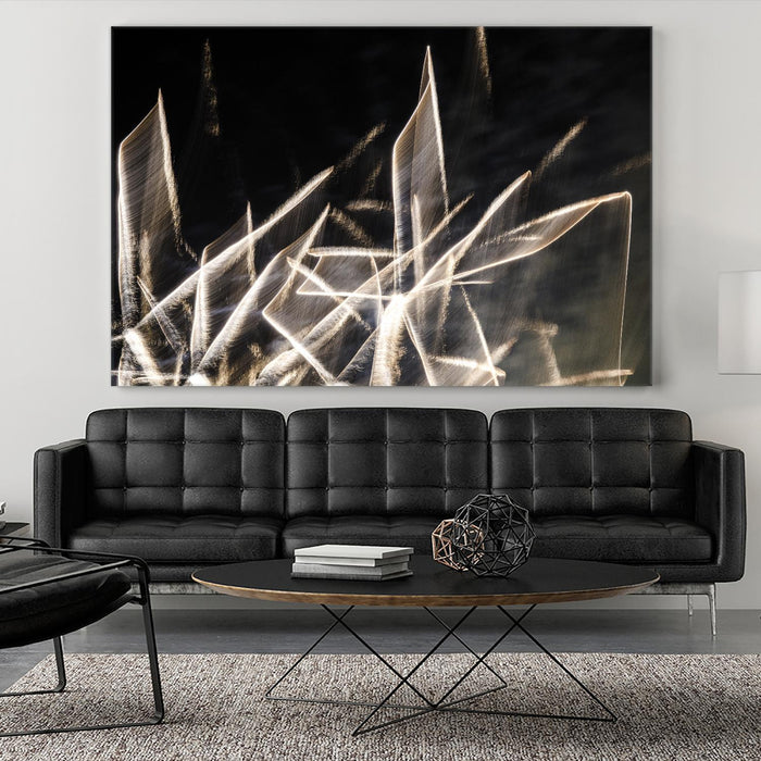 Œuvre d’art murale Giant Art « Chiffon Light Sculpture » 84 x 54