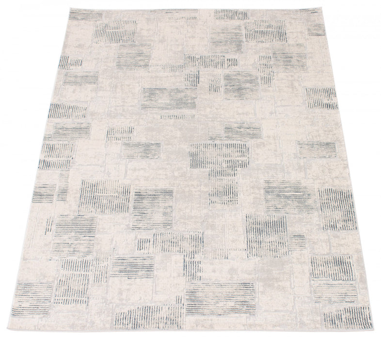 Carpette Piedad grise 6 pi 7 po x 9 pi 6 po