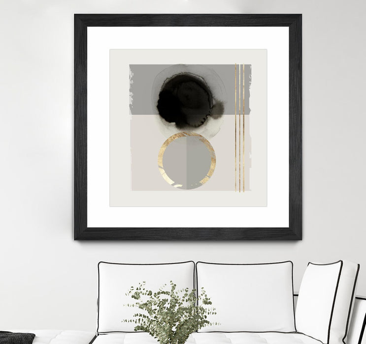Œuvre d’art murale encadrée noire et mate « Dream Life Inspired Ii » 30 x 30