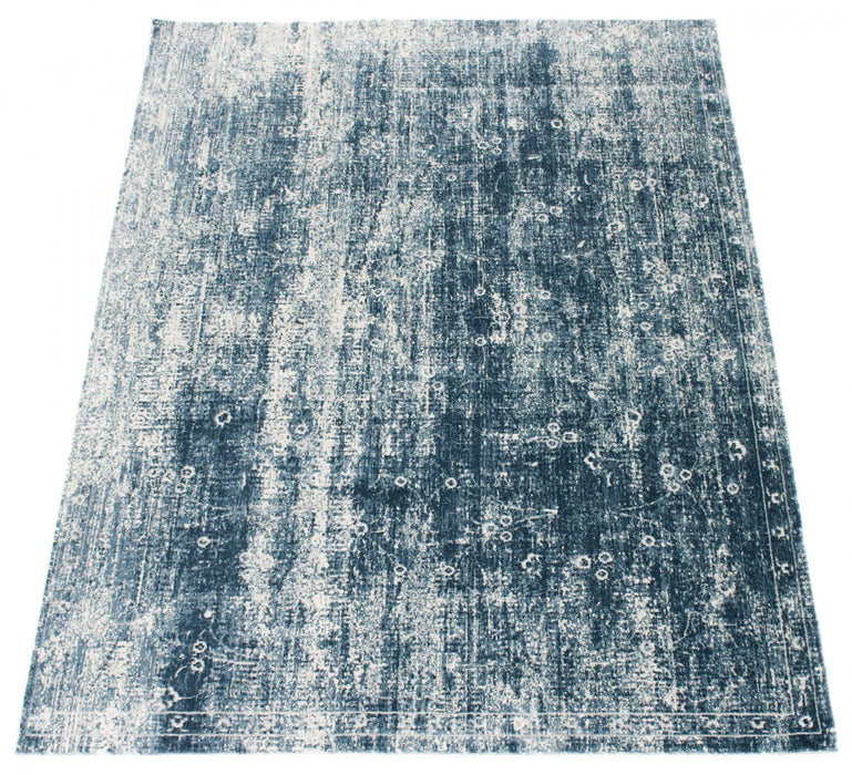Carpette Dayna bleue 6 pi 7 po x 9 pi 6 po