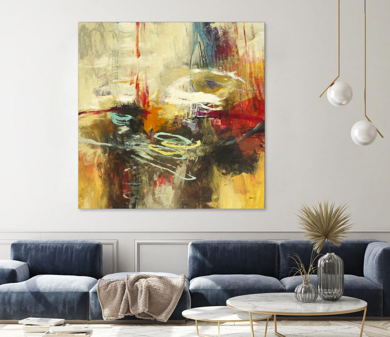 Œuvre d’art murale Giant Art « Instictual Beauty Ii » 54 x 54