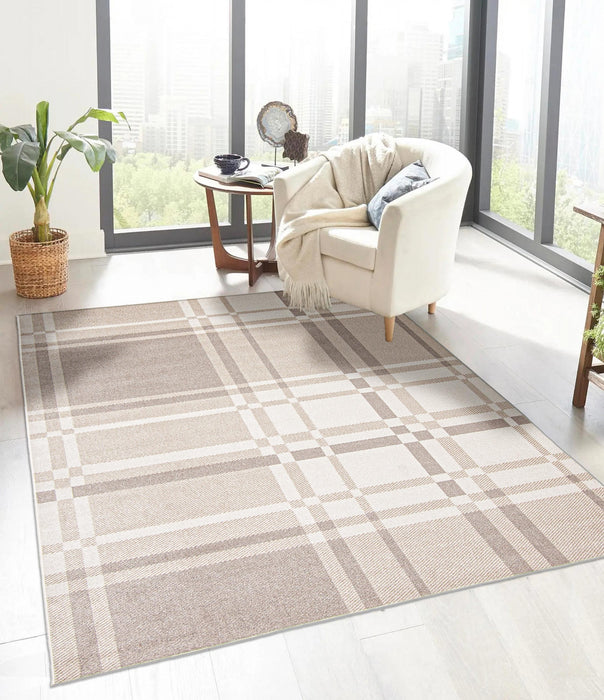 Carpette Roma ivoire lavable à la machine - 5 pi 0 po x 7 pi 0 po
