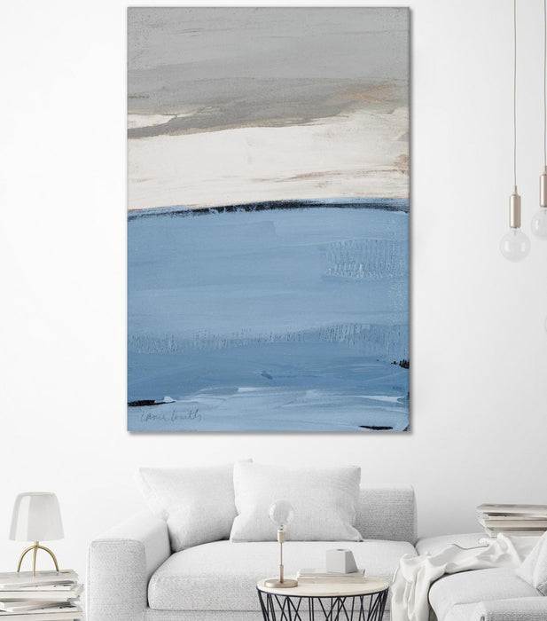 Œuvre d’art murale Giant Art « Blue Flatlands I » 72 x 48