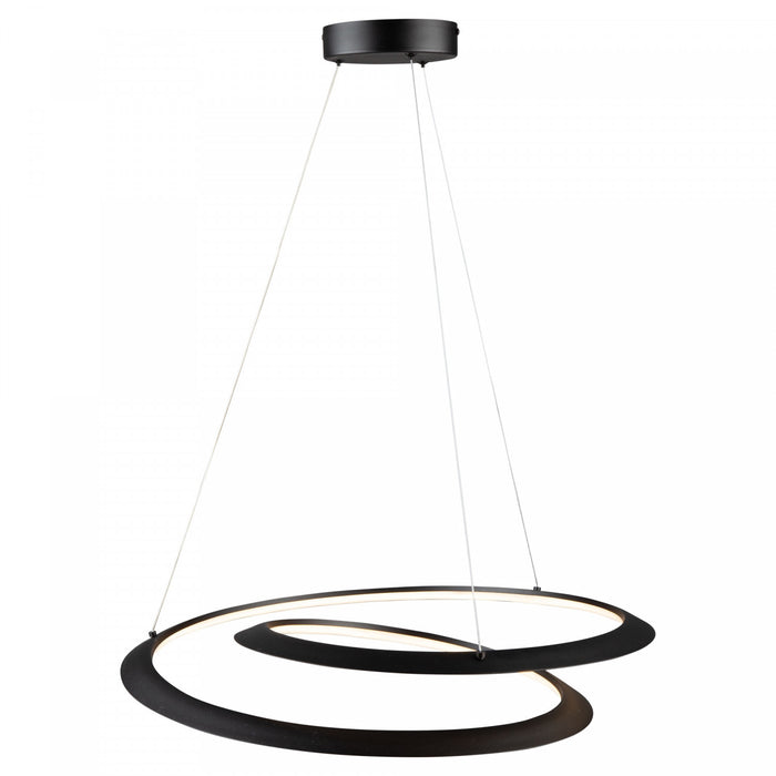 Luminaire suspendu Ara noir à DEL de 30 W