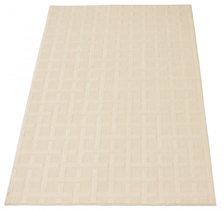Carpette Brangane ivoire 6 pi 7 po x 9 pi 6 po