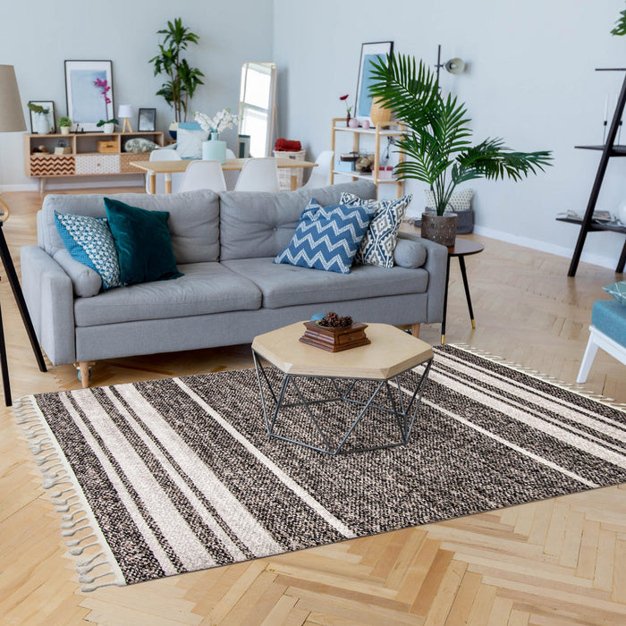  Carpette Vera Earth taupenoire - 5 pi 2 po x 7 pi 5 po