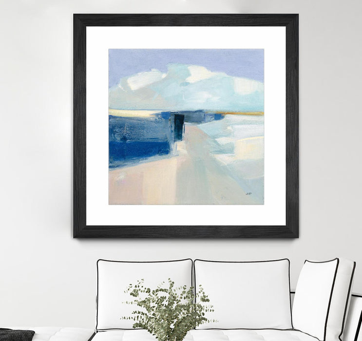 Œuvre d’art murale encadrée noire et mate « Sand And Sky » 30 x 30