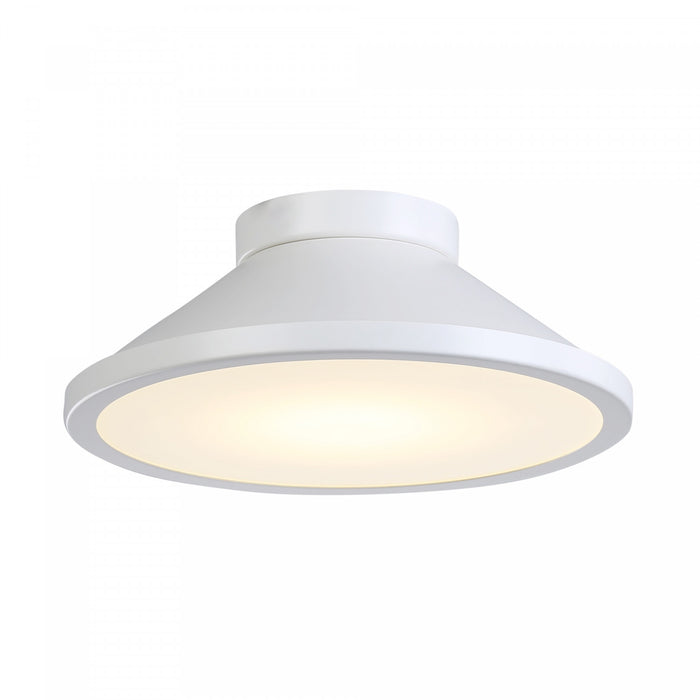 Plafonnier affleuré Lucida blanc à DEL intégrées