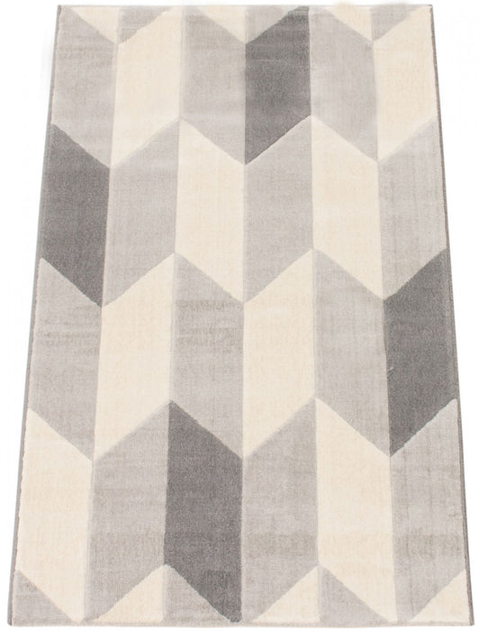 Carpette Zima grise 2 pi 8 po x 4 pi 11 po