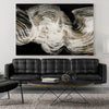 "White Strokes" Giant Art 84x54 Wall Art