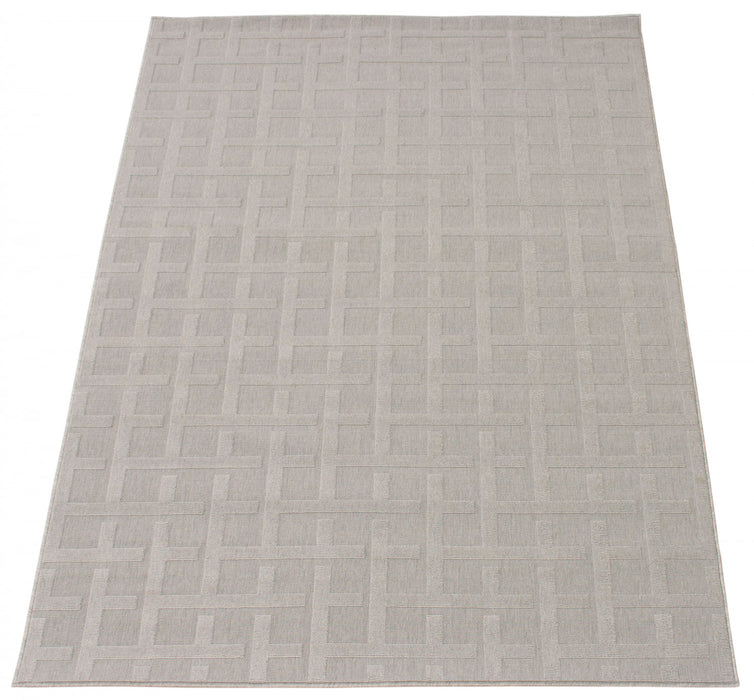 Carpette Brangane grise 5 pi 3 po x 7 pi 7 po