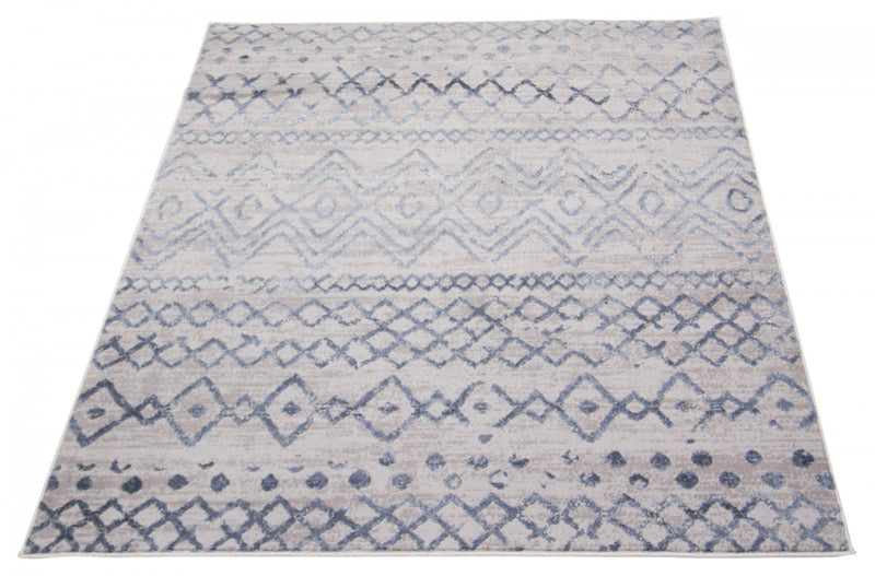 Carpette Dita bleue - 7 pi 10 po x 10 pi 2 po