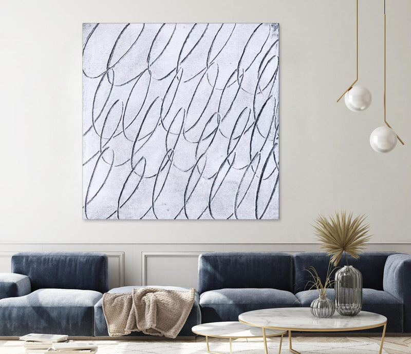 Œuvre d’art murale Giant Art « Contemplating Style » 54 x 54