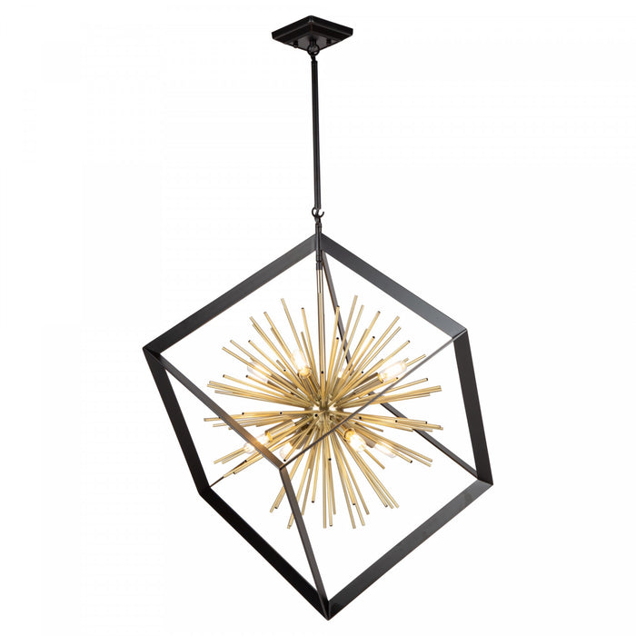 Lustre Sunburst à 8 ampoules