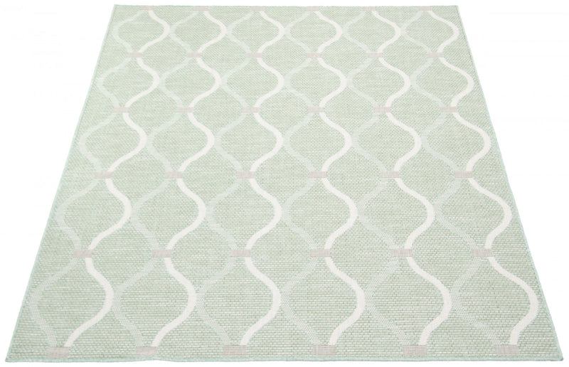 Carpette Neisha Abstract menthe 5 pi 3 po x 7 pi 3 po
