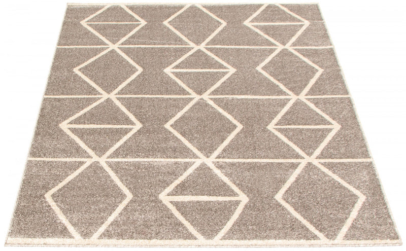 Carpette Anandi gris-ivoire - 5 pi 3 pox 7 pi 3 po