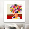 "Taking In The Love" Matted and Framed White 36x36 Wall Art
