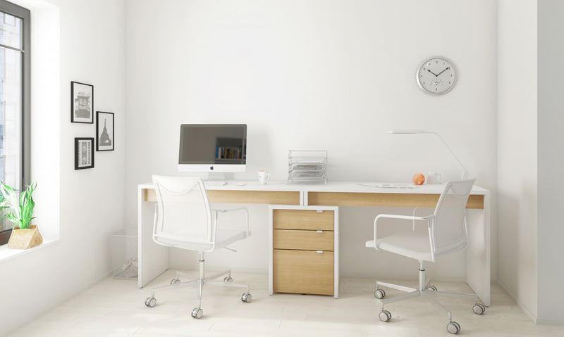 Classeur Chrono Nordika - blanc et érable naturel