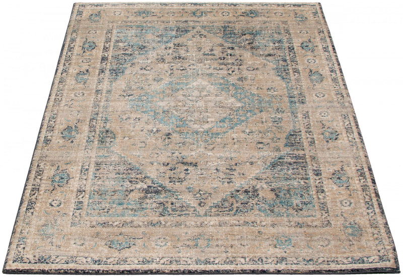 Carpette Bolivar Bijar gris - 5 pi 3 pox 7 pi 6 po