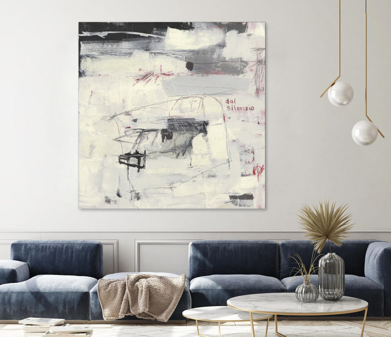 Œuvre d’art murale Giant Art « Structures From Silence » 54 x 54