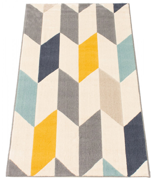 Carpette Zima multiColoure 2 pi 8 po x 4 pi 11 po