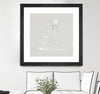 "Serene Seaside Ii Tan" Matted and Framed Black 30x30 Wall Art