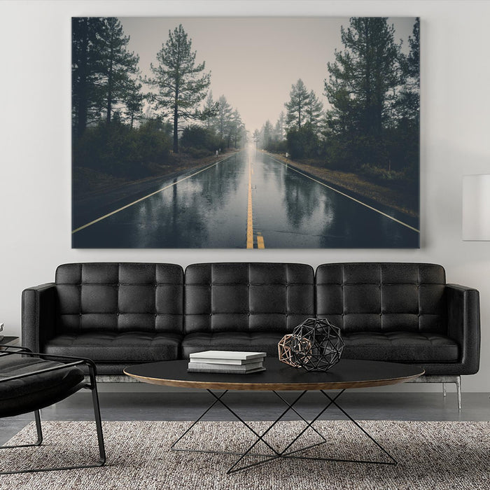 Œuvre d’art murale Giant Art « Rainy Day » 84 x 54