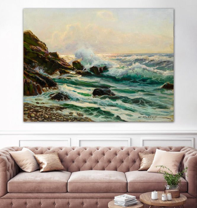 Œuvre d’art murale Giant Art « Main Seascape I » 72 x 54