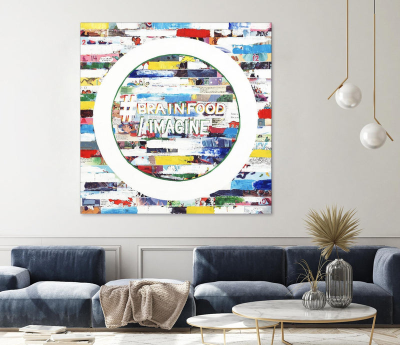 Œuvre d’art murale Giant Art « Smoke Circus Iv » 72 x 72