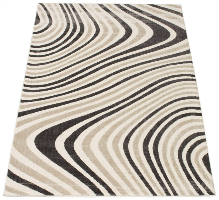 Carpette Nikkos taupe 5 pi 3 po x 7 pi 7 po